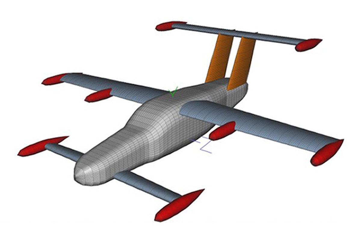 TW-01 Minokawa passenger eVTOL concept design aircraft (Image credit: Vehicle Systems, Dynamics and Design Laboratory, Auburn University) TW-01 Minokawa passenger eVTOL concept design aircraft (Image credit: Vehicle Systems, Dynamics and Design Laboratory, Auburn University)